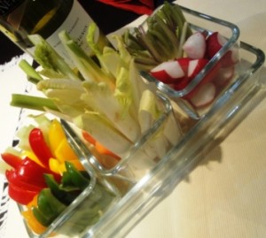 Accompanying crudites