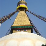 Bodhnath's giant Buddhist stupa