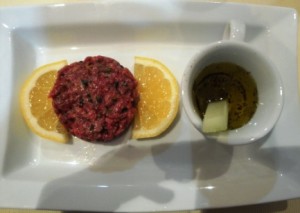 Chef Maurizio's steak tartare