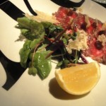 Beef carpaccio 'tataki' style