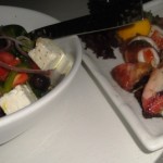 Stuffed calamari & traditional Greek salad