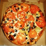 Mediterranean pizza a la FooDiva