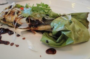 The Ivy Dubai's Thai-baked sea bass