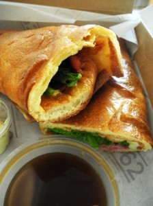 Roast beef Yorkshire pud wrap