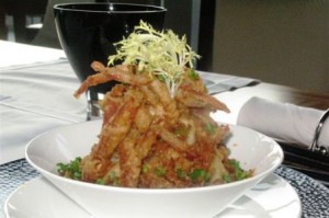 Deep fried soft shell crab