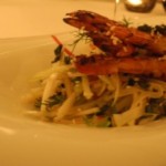 Blue prawns with tangy guava, fennel and Nuoc Mam