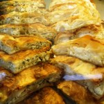 Greek-inspired filo pastry pies