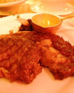 Rib-eye steak with bearnaise