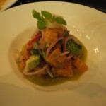 Salmon ceviche