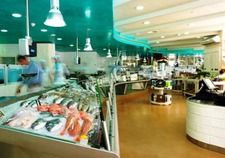 Fresh fish counter