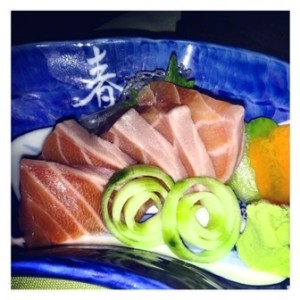 Salmon sashimi