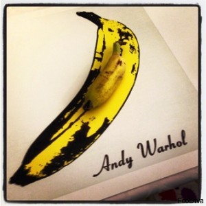 Prelude to Andy Warhol Banana inspired dessert