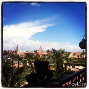 Rooftop view from Kosy bar - Marrakech