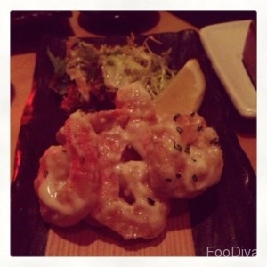 Wasabi prawns