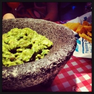 Guacamole with tortilla crisps