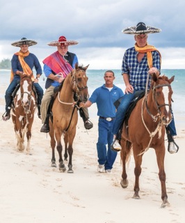 Anthony Bourdain, Jose Andres and Eric Ripert at Cayman Cookout