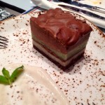 Mint squares with a chocolate mousse layer