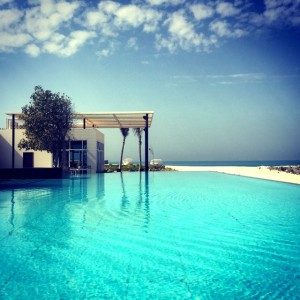 Nurai Island infinity pool - Abu Dhabi hotels