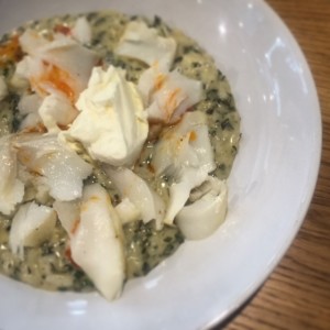 Lemon myrtle and cod risotto