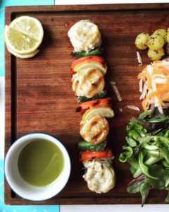 Grilled seabass skewers at Meat 'N Fish - Dubai restaurants - FooDiva