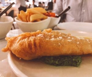 Sean Connolly at Dubai Opera - fish and chips - Dubai restaurants - FooDiva