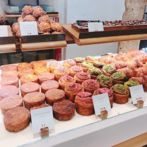 Pastry display at Yann Couvreur - French patisseries - FooDiva