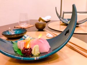 Kohantei - salmon and yellowtail sashimi - Dubai restaurants - FooDiva