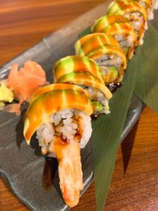 Fujiya Japanese Restaurant Dubai - dragon roll - Dubai restaurants - FooDiva