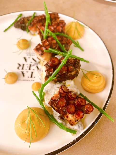 Taverna Greek Kitchen - grilled octopus - Dubai restaurants - FooDiva