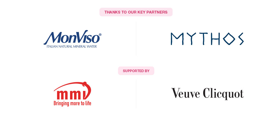 Key Partners: MonViso, Mythos, Supported By: MMI, Veuve Clicquot